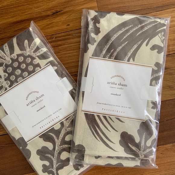 Pottery Barn Arista Pampalore Express Shams NWT - Picture 1 of 3